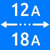 محدوده کاری از ۱۲ تا ۱۸ آمپر - Working Current Range 12 to 18 amps