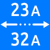 محدوده کاری از ۲۳ تا ۳۲ آمپر - Working Current Range 23 to 32 amps