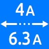 محدوده کاری از ۴ تا ۶.۳ آمپر - Working Current Range 4 to 6.3 amps