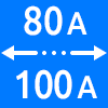 محدوده کاری از ۸۰ تا ۱۰۰ آمپر - Working Current Range 80 to 100 amps
