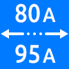 محدوده کاری از ۸۰ تا ۹۵ آمپر - Working Current Range 80 to 95 amps