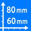 ویژگی اصلی ابعاد ۶۰ میلیمتر در ۸۰ میلیمتر | Main Attribute Dimension 60 mm x 80 mm