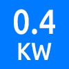 حداکثر توان کاری 0.4 کیلو وات - Maximum Working Power 0.4 KW