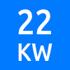 حداکثر توان کاری 22 کیلو وات - Maximum Working Power 22 KW