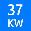 حداکثر توان کاری 37 کیلو وات - Maximum Working Power 37 KW