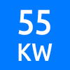 حداکثر توان کاری 55 کیلو وات - Maximum Working Power 55 KW