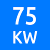 حداکثر توان کاری 75 کیلو وات - Maximum Working Power 75 KW