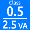 کلاس کاری 0.5 با قدرت 2.5 ولت آمپر | Working Class 0.5 - 2.5 VA